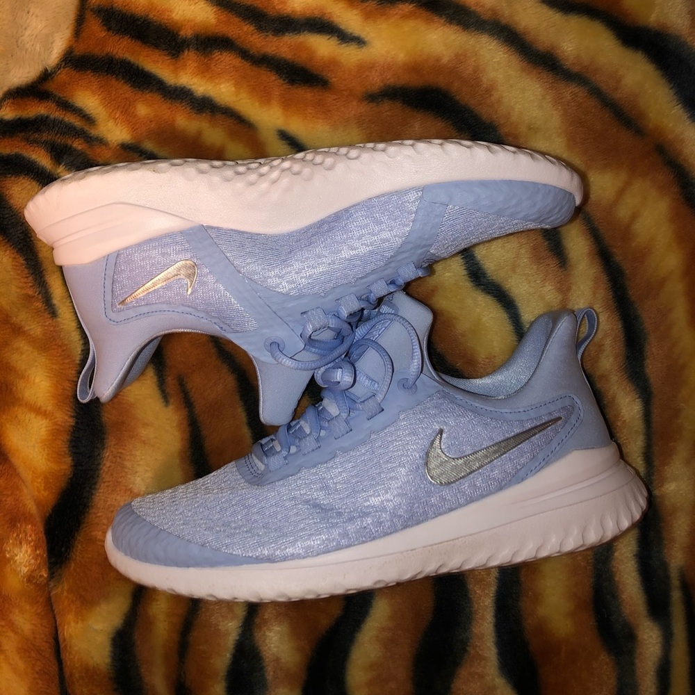 Baby Blue Nike Renew Gym Shoes